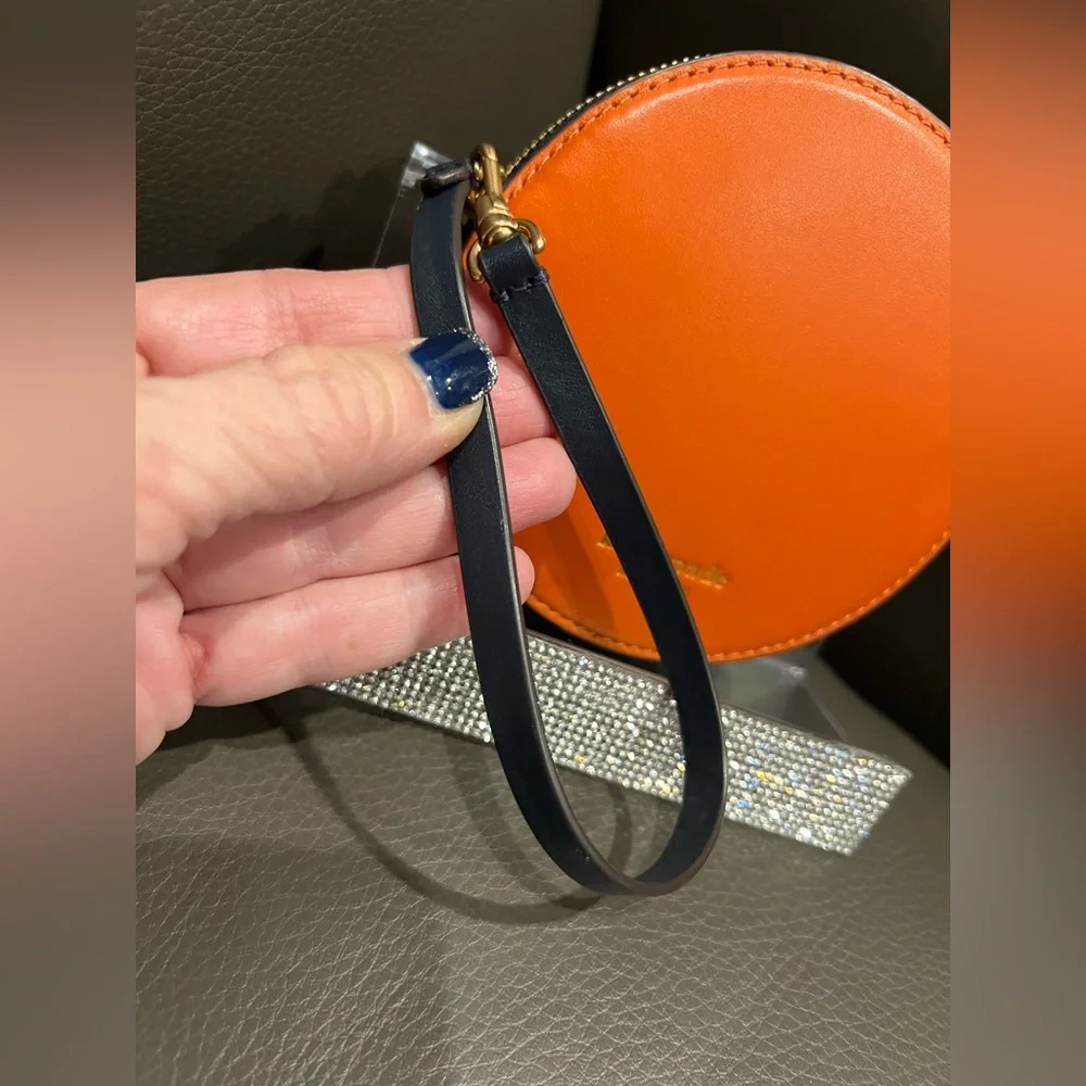 Kate Spade Vibrant Orange Circle Wristlet - Picture 3 of 6